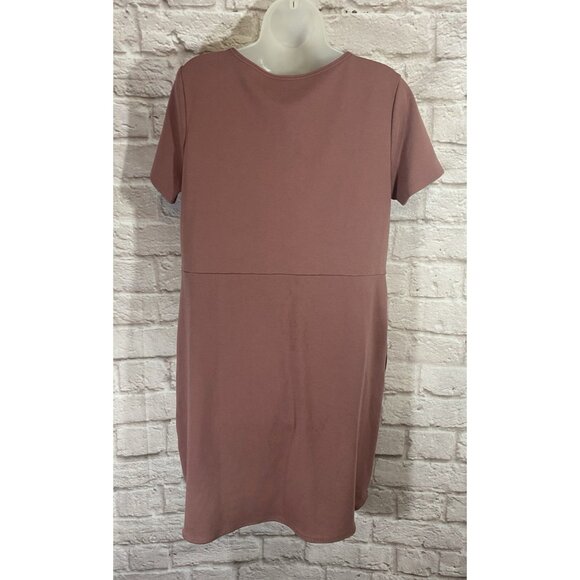 Duluth Trading Womens NoGA Short Sleeve Active Dress XL Mauve Pink UPF 50 Soft - Picture 2 of 8